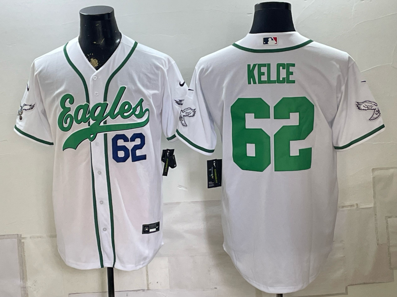 Men 2026 Philadelphia Eagles #62 Kelce white Nike Limited NFL Jersey 0828010521